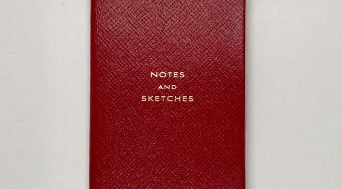 Blue Panama Leather Notebook by Smythson