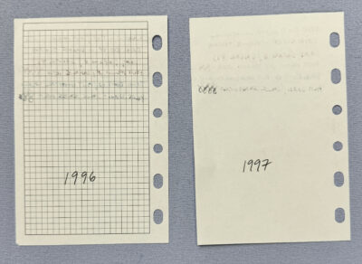 1996 1997 filofax paper fountain pen test back of page