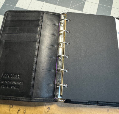 larger rings in filofax pocket grosvenor with inserts