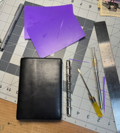 Finished filofax modification project