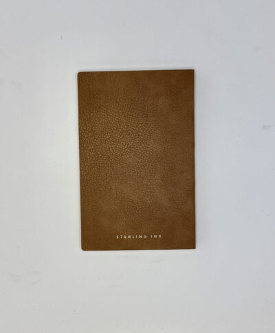 sterling ink notebook caramel color back cover