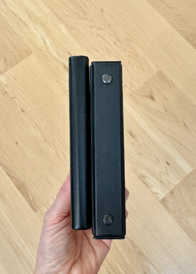 brunnen pocket looseleaf notebook vs generic looseleaf rivets on spine