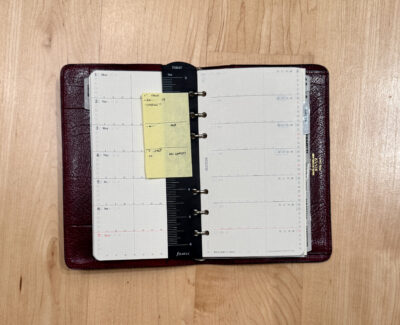 filofax personal gloucester with plotter bible size calendar