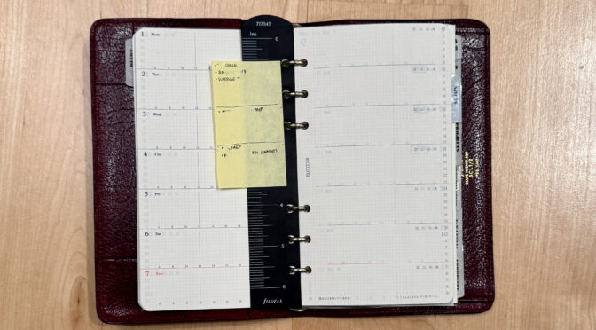 My New Work Notebook: A Surprise Filofax