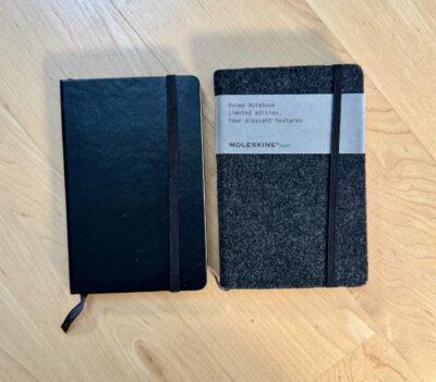 moleskine touch vs regular moleskine front view